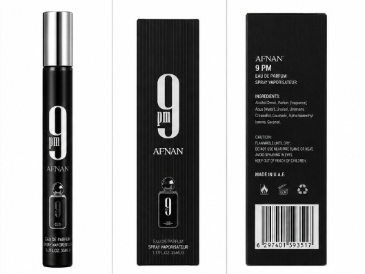 Afnan 9 PM Travel Spray Eau de Parfum 35ml