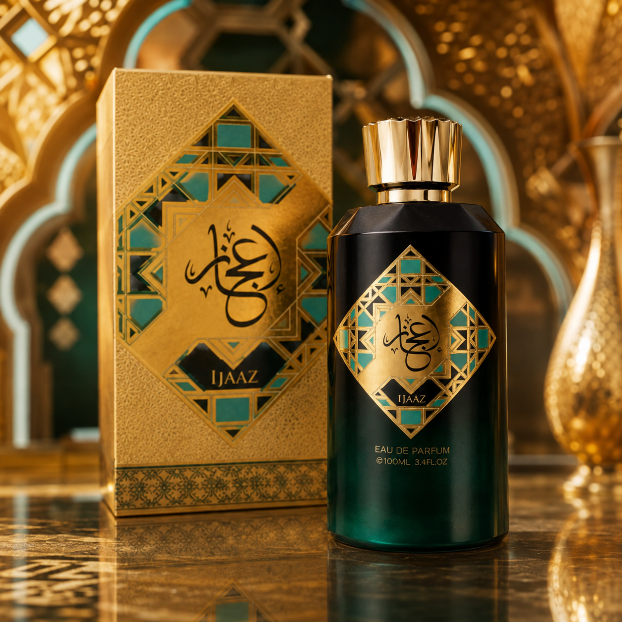 Abyat Ijaaz Eau de Parfum ambiente lujoso árabe dorado
