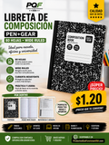 Pen+Gear Composition Book – Composition Notebook, 80 Sheets, Wide Ruled, Durable Cover