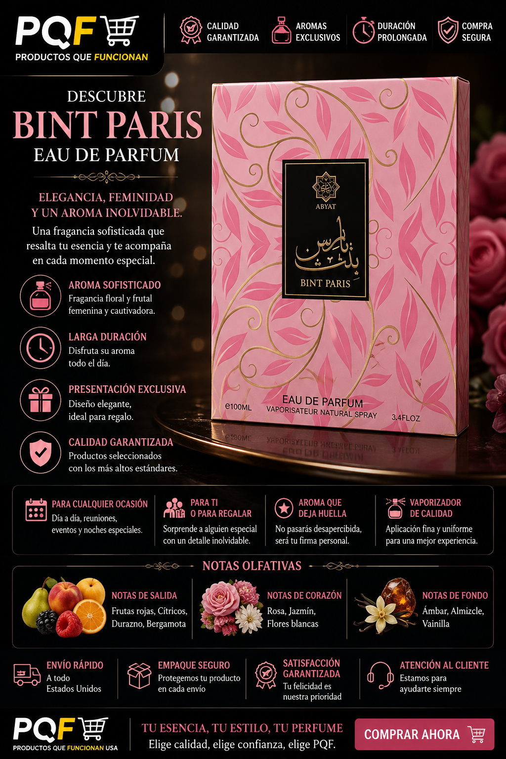 BINT PARIS Eau de Parfum by Abyat - Perfume Árabe Floral Femenino