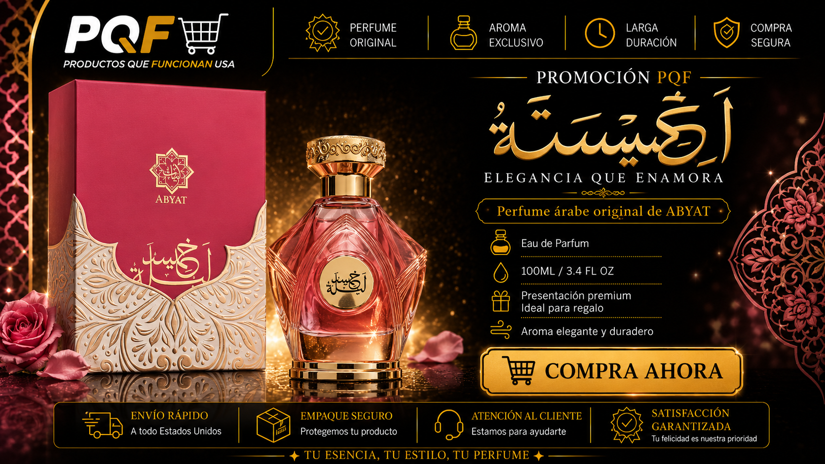ARJISETA Eau de Parfum by Abyat - Perfume Árabe Oriental Femenino