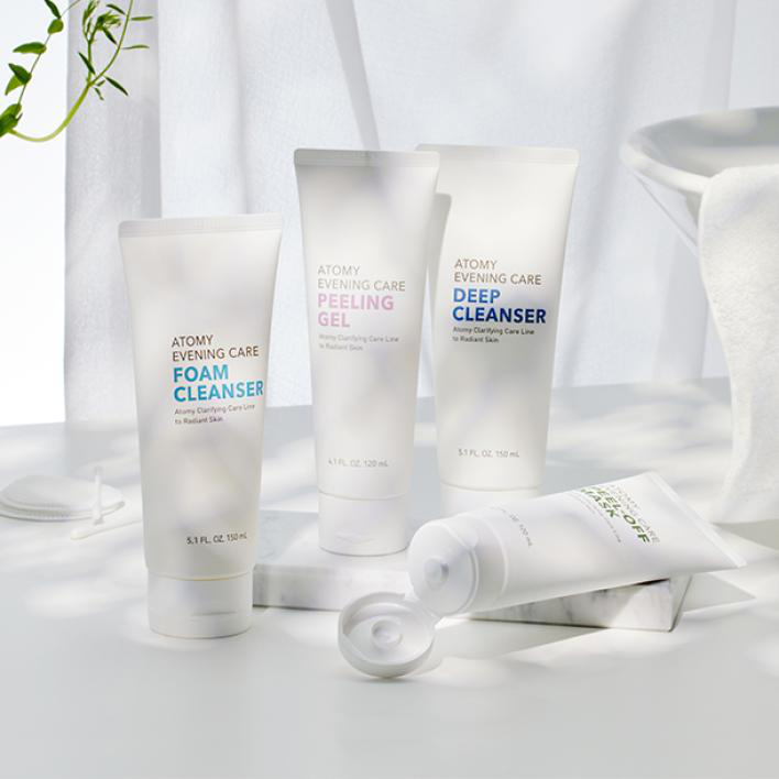 Atomy Evening Care Foam Cleanser Peeling Gel Deep Cleanser fondo blanco